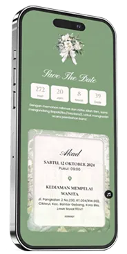 Preview Undangan Digital mehnikah - Save The Date