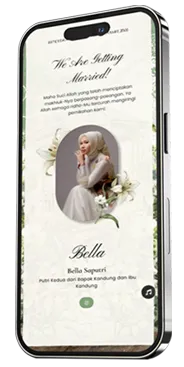 Preview Undangan Digital mehnikah - Mempelai Wanita