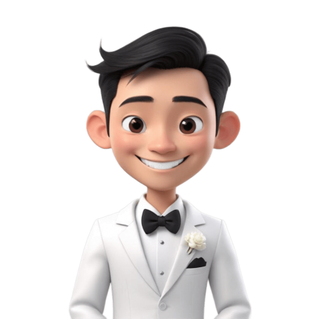 pikaso_texttoimage_3d-asian-men-smiling-dressed-as-a-groom-white-back