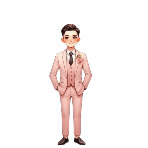pink groom